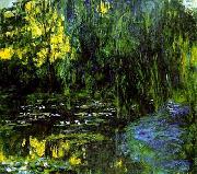 Water Lily Pond and Weeping Willow,, Claude Monet